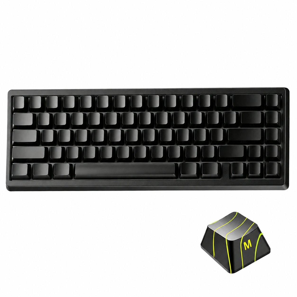 XVX M67 JadeStone VIA Tri-Mode Mechanical Keyboard with IMD-Tech Keycaps (Stellar White)