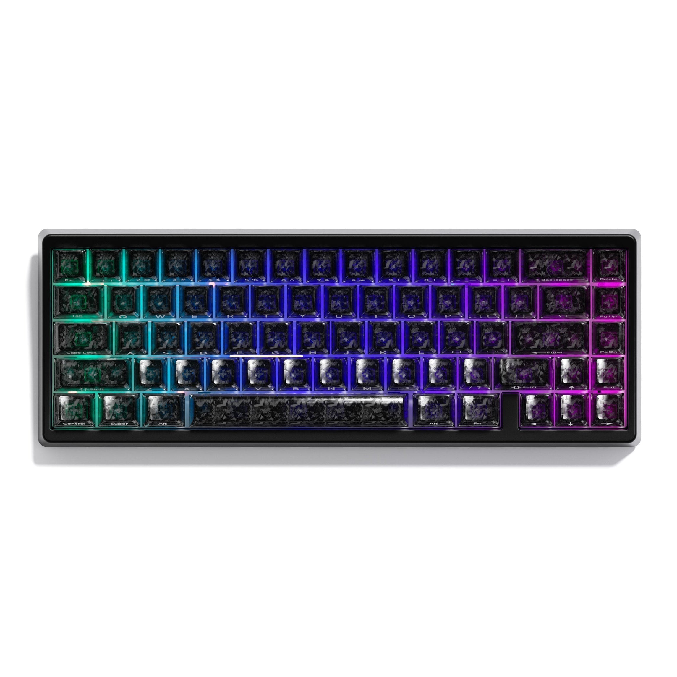 XVX M67 JadeStone VIA Tri-Mode Mechanical Keyboard with IMD-Tech Keycaps (Stellar White)